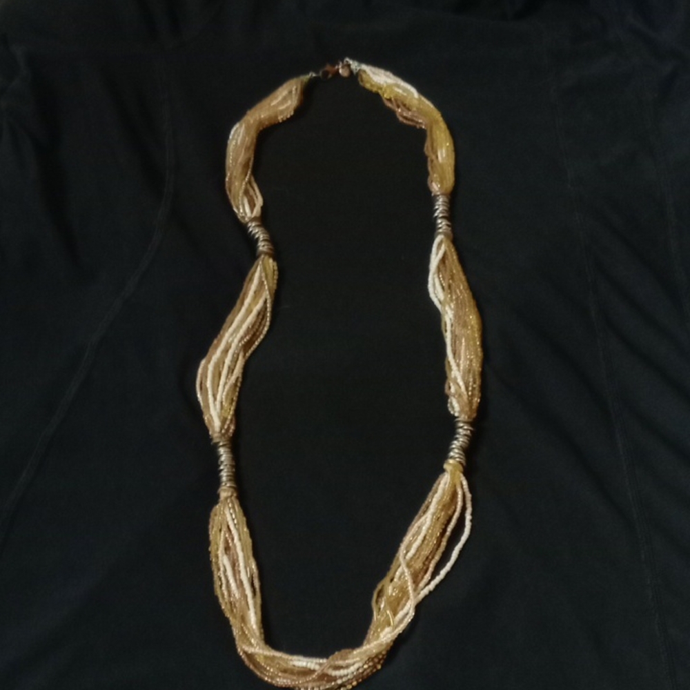 LOFT Gold and Silver Multi-Strand Necklace